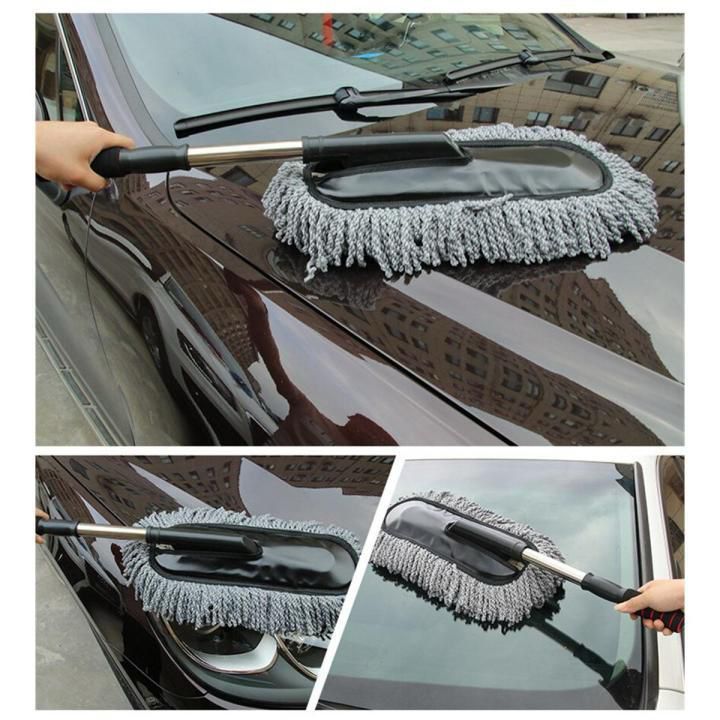 Carrycraft Extendable Car Duster Cleaning Mop Durable Lightweight Scratch Free Microfiber Practical Choice For Vehicle Interior And Exterior Cleaning