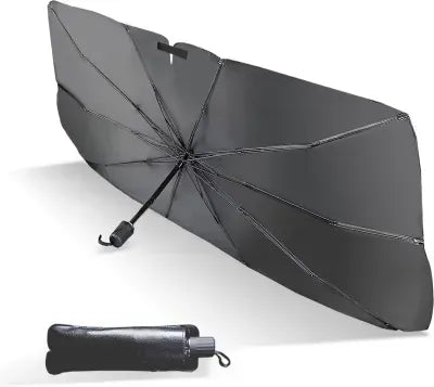 Carry craft Universal Car Umbrella Sun Shade Cover for Windshield UV Reflecting Foldable Front Car Sunshade Umbrella