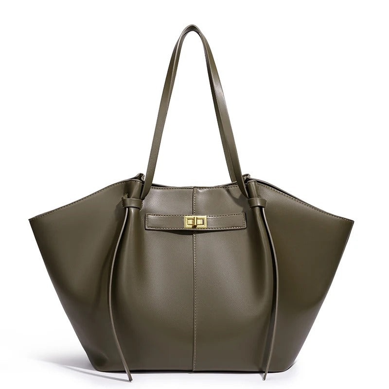 CarryCraft Lightweight Large Capacity 2025 New Bat-Shaped High Street Handbag European and American Style Trendy Single Shoulder Crossbody