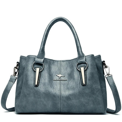 CarryCraft High Quality Cow Leather Ladies Handbags Fashion Luxury