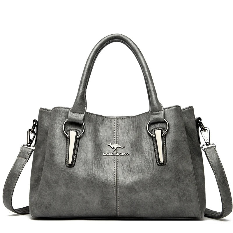 CarryCraft High Quality Cow Leather Ladies Handbags Fashion Luxury