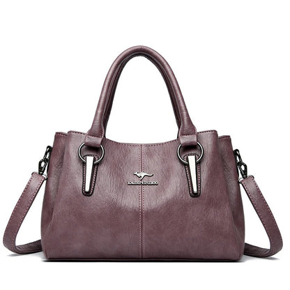 CarryCraft High Quality Cow Leather Ladies Handbags Fashion Luxury