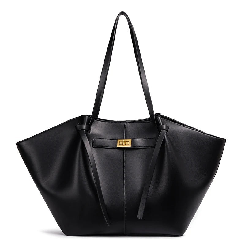 CarryCraft Lightweight Large Capacity 2025 New Bat-Shaped High Street Handbag European and American Style Trendy Single Shoulder Crossbody