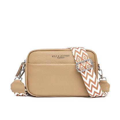 CarryCraft High Quality Genuine Leather Women Crossbody Shoulder Bags 2023 Luxury Solid color Cow Leather Handbag Female Messenger Tote Sac