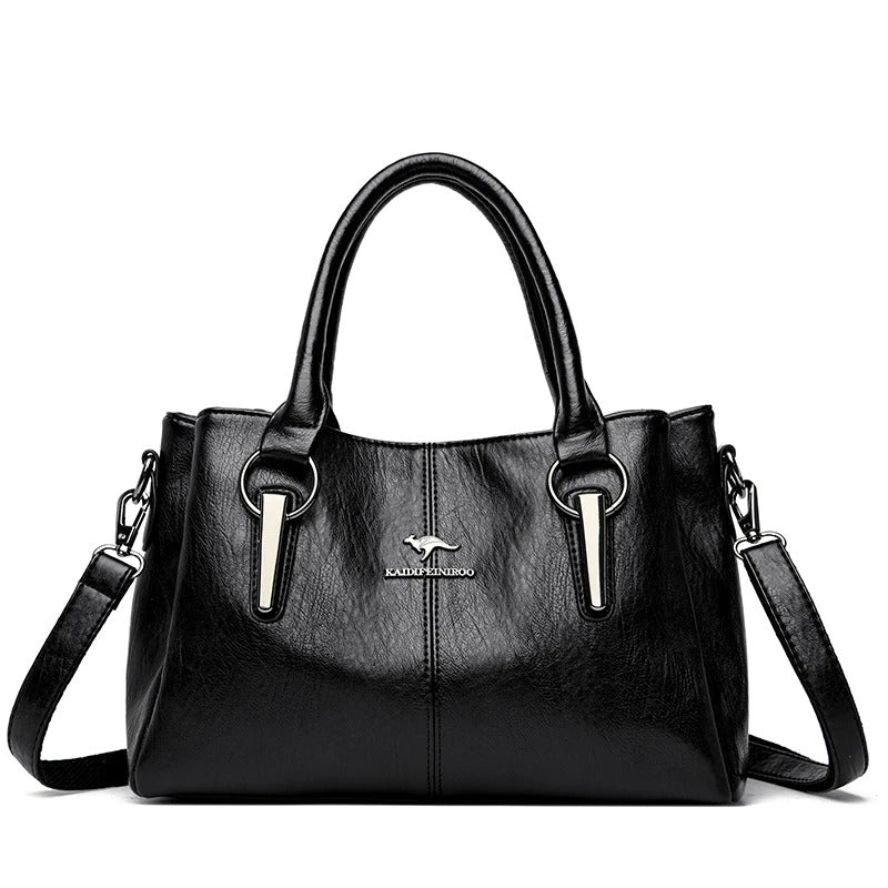 CarryCraft High Quality Cow Leather Ladies Handbags Fashion Luxury
