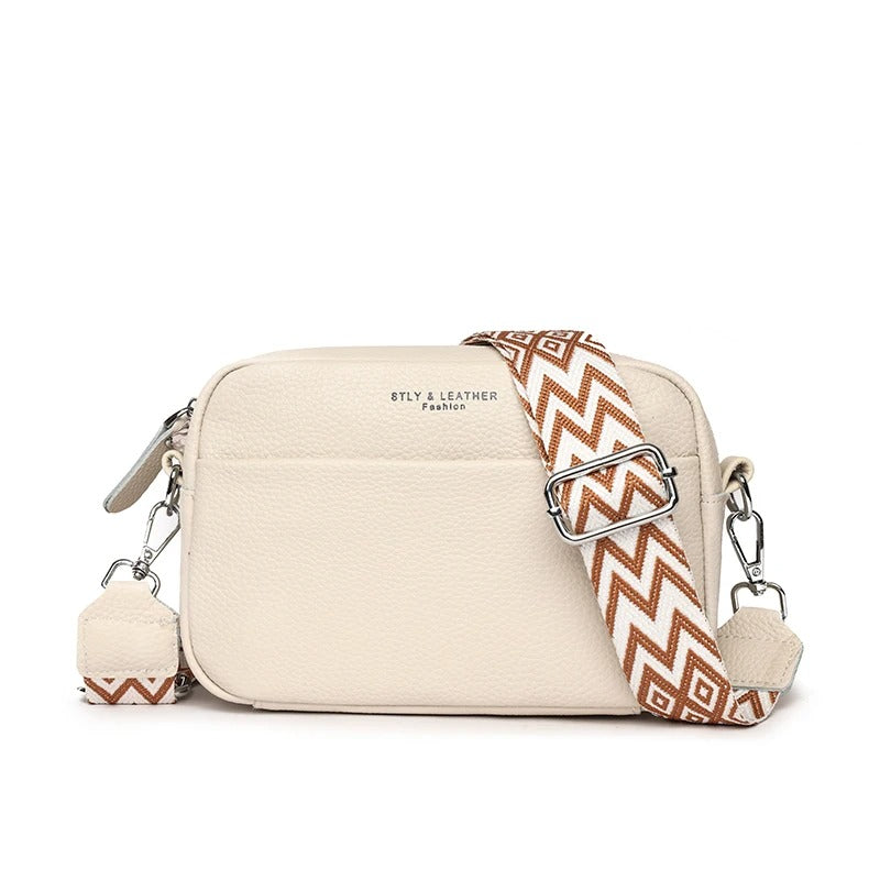 CarryCraft High Quality Genuine Leather Women Crossbody Shoulder Bags 2023 Luxury Solid color Cow Leather Handbag Female Messenger Tote Sac